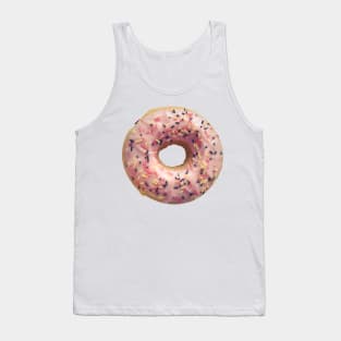 Isolated Pastel Pink Donut Tank Top